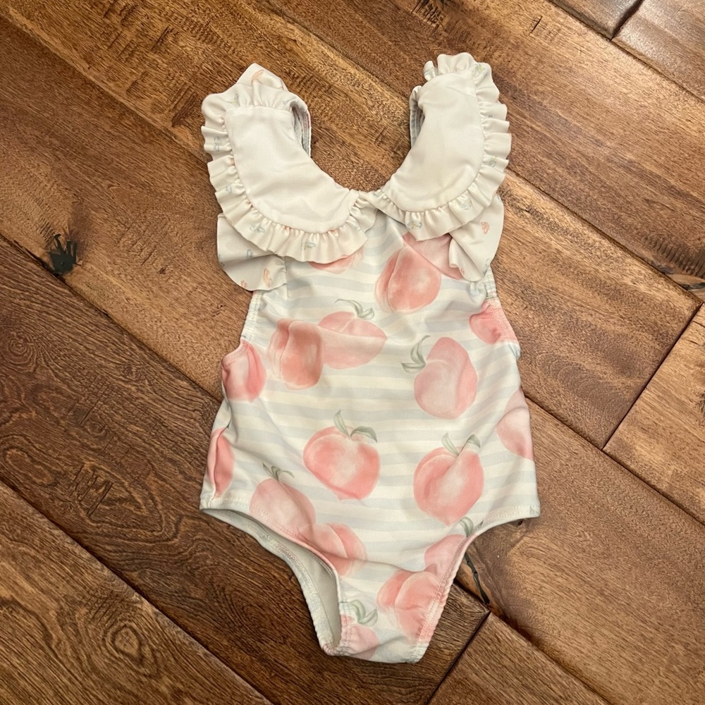 Sal & Pimenta 6 month infant swimsuit peaches